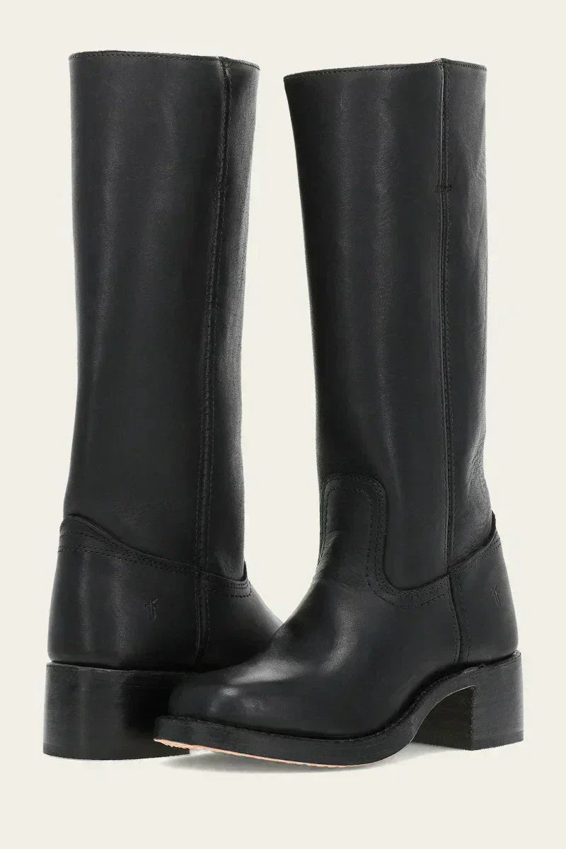 Women’s Slim-Fit Knee-High Boots with Structured Supportive Sole