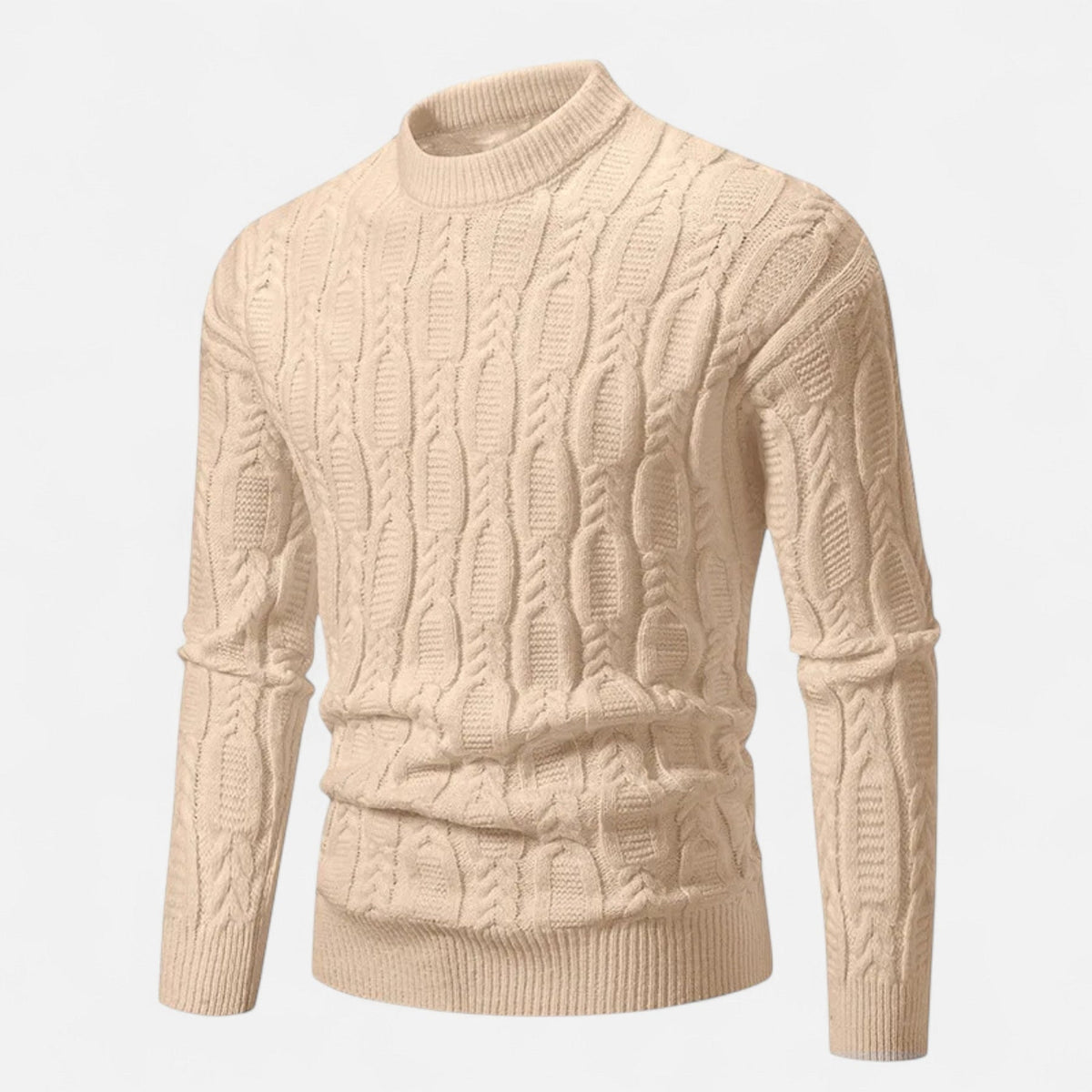 Men’s Soft Knit Relaxed Crew Neck Pullover