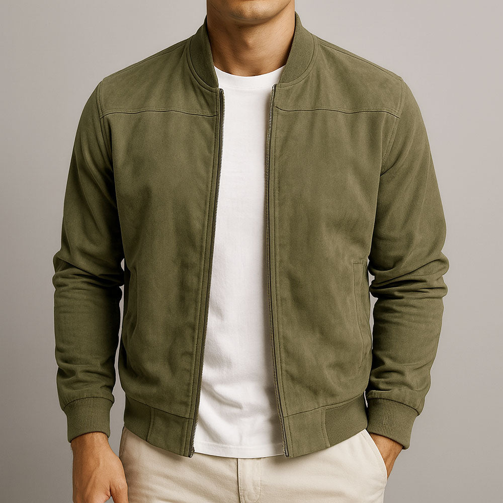 Men’s Relaxed Suede Urban Jacket