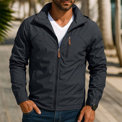 Men’s Wind-Resistant Water-Repellent Stand-Collar Jacket