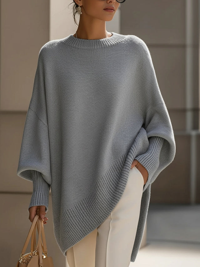Women’s Oversized Relaxed Fit Stretch Knit Sweater
