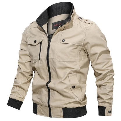 Men’s Cotton Utility Bomber Jacket