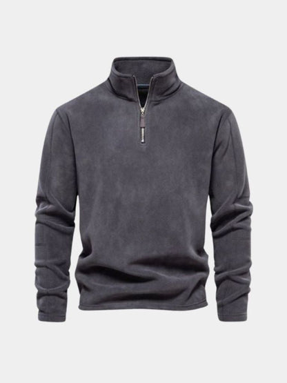 Men’s Refined Mock Neck Quarter-Zip Knit Pullover