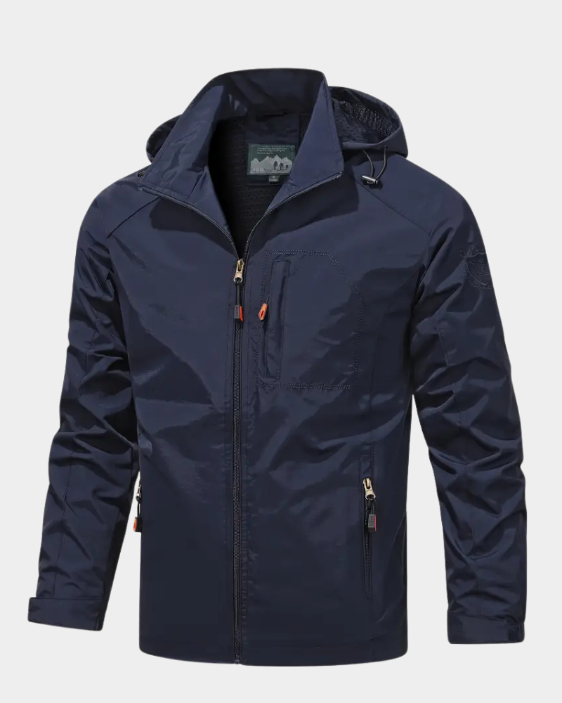 Men’s Hooded Field Jacket with Utility Pockets
