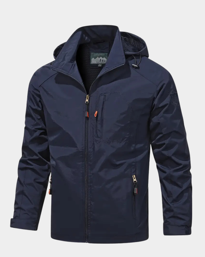 Men’s Hooded Field Jacket with Utility Pockets