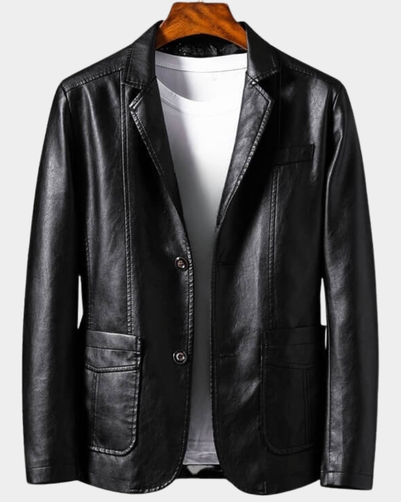 Men’s Tailored Two-Button Notched-Lapel Executive Jacket