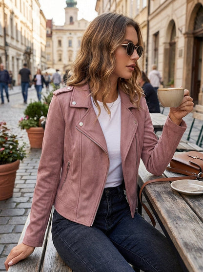 Women’s Asymmetric Zip Moto Jacket