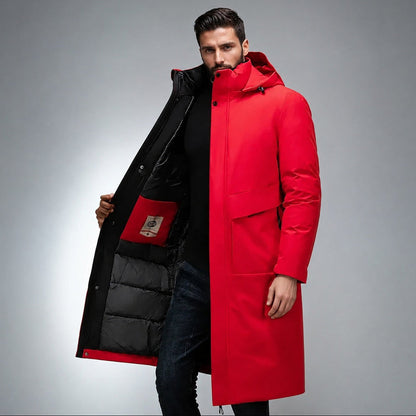 Men’s Longline Hooded Winter Parka