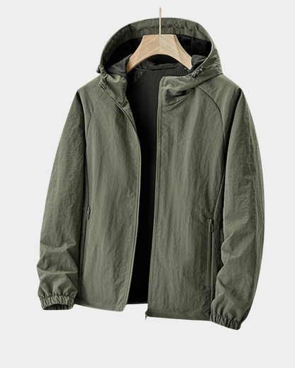 Men’s Lightweight Hooded Water-Repellent Windbreaker