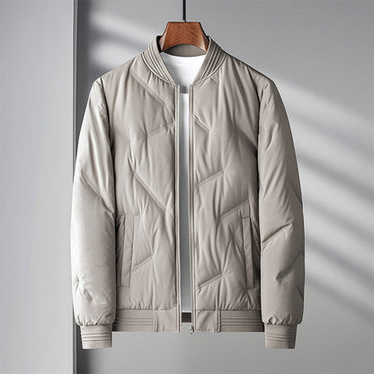 Men’s Lightweight Quilted Down-Filled Bomber Jacket