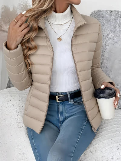 Women’s Tailored Quilted Jacket with Water-Repellent Finish