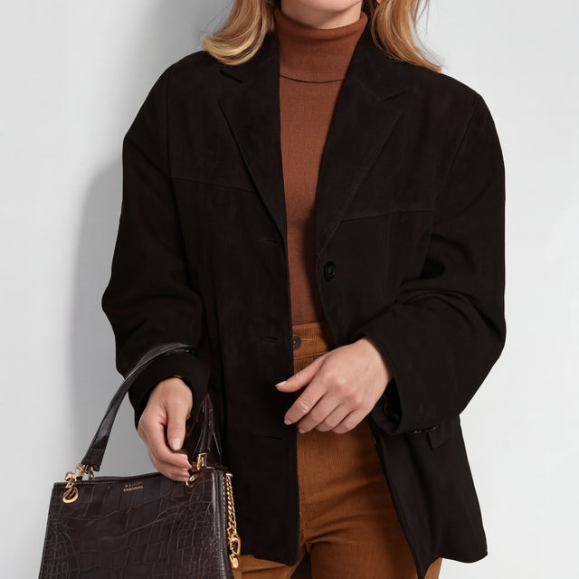 Women’s Short Wool Blend Single-Breasted Coat