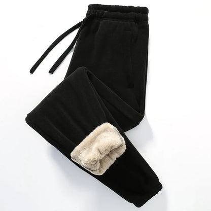 Men’s Tapered Fleece-Lined Joggers with Drawstring Waist