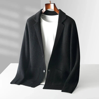 Men’s Pure Cashmere Tailored Button Cardigan