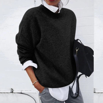 Women’s Relaxed Fit Pure Cashmere Long-Sleeve Sweater