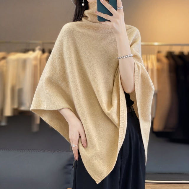 Women’s 100% Merino Wool Shawl Collar Pullover