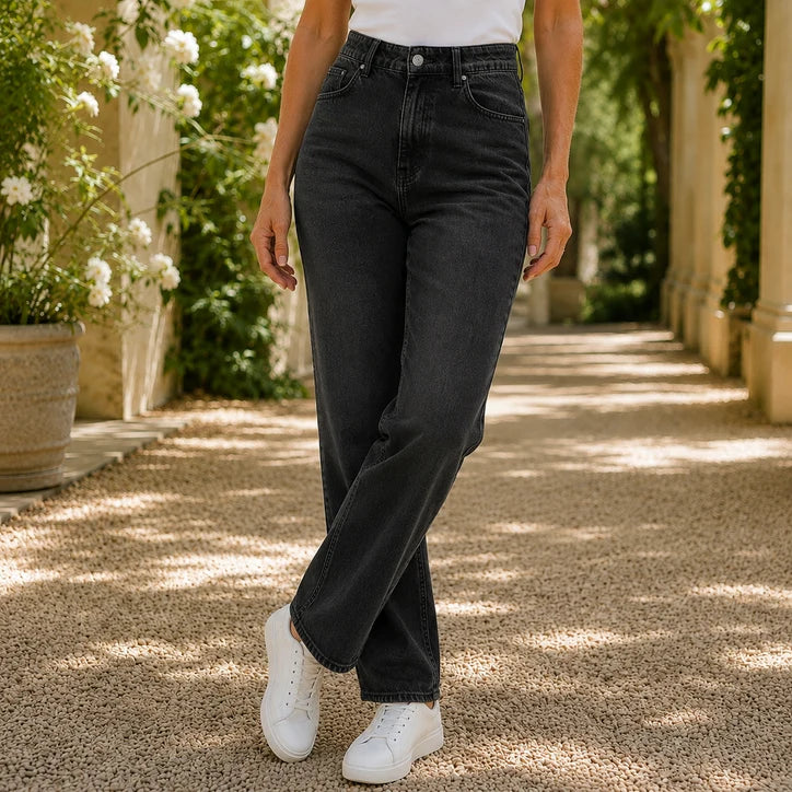 Women’s High-Rise Relaxed Wide-Leg Five-Pocket Jeans