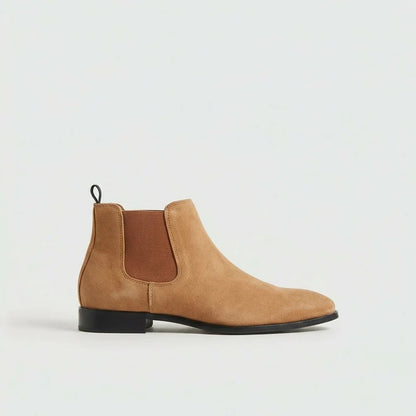 Men’s Smooth Leather Chelsea Boots with Cushioned Lining