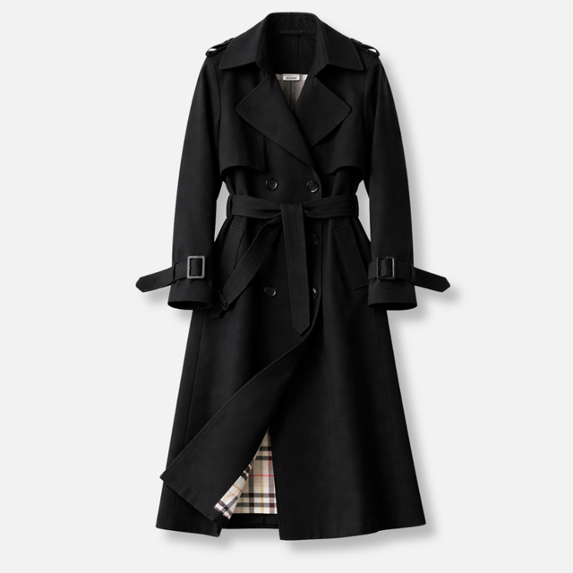 Women’s Tailored Long Belted Trench Coat