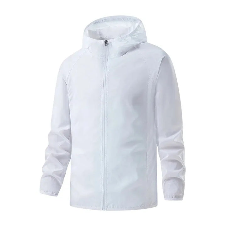 Unisex Lightweight Packable Water-Repellent Rain Jacket