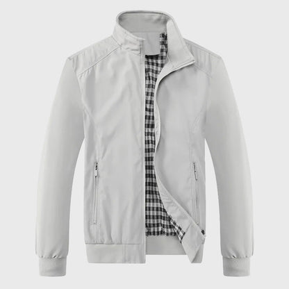 Men’s Streamlined Slim-Fit Stand Collar Bomber Jacket