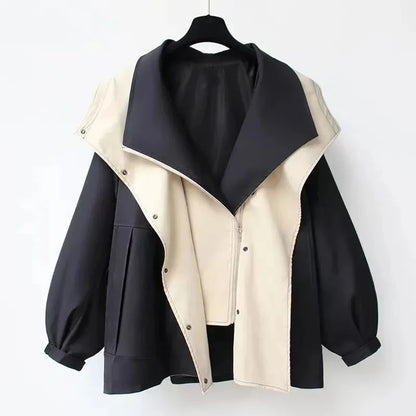 Women's Elegant Windproof Jacket with Weather-Resistant Protection