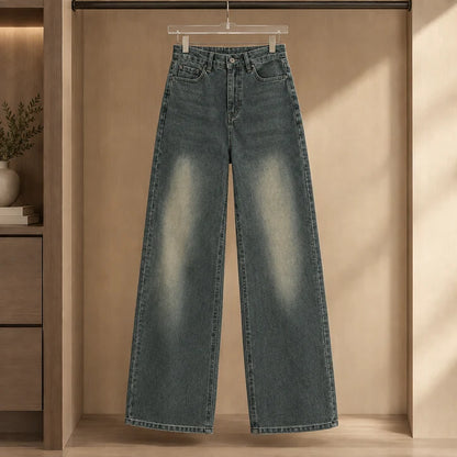 Women’s Mid-Rise Stretch Wide-Leg Denim Jeans