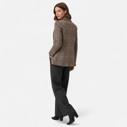 Women’s Heritage Plaid Single-Breasted Tailored Blazer