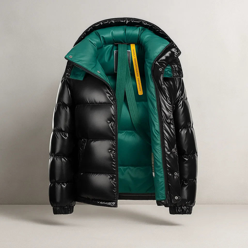 Men's Insulated Full-Zip Winter Puffer Jacket