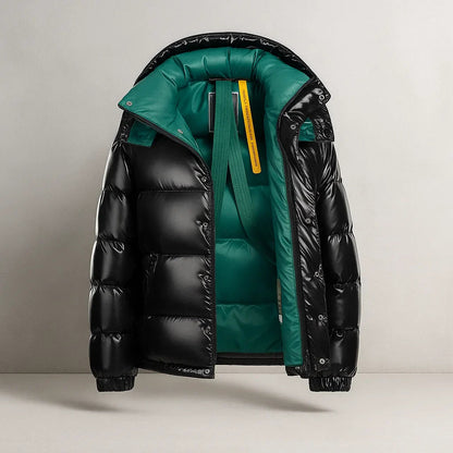 Men's Insulated Full-Zip Winter Puffer Jacket