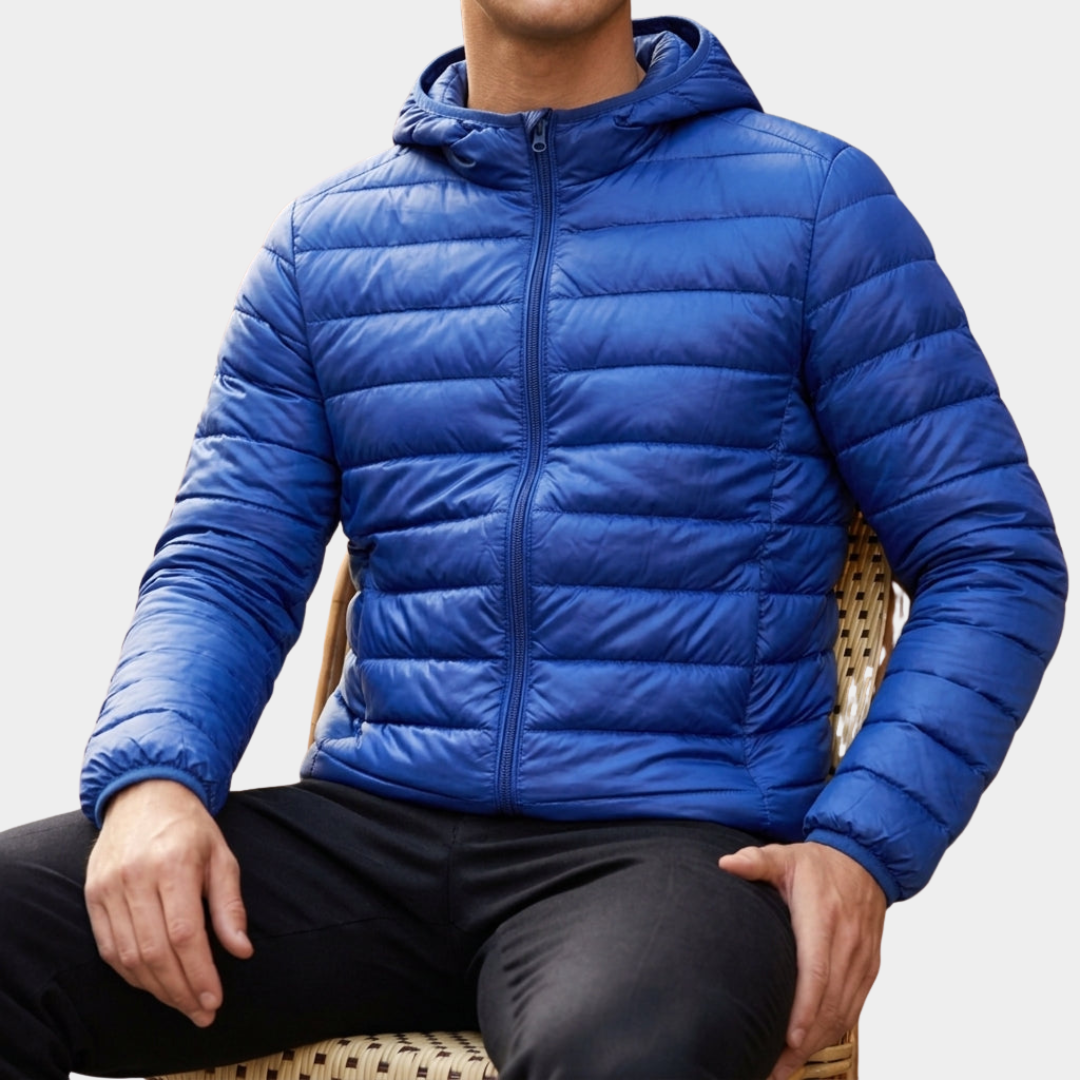 Men’s Slim Quilted Hooded Puffer Jacket