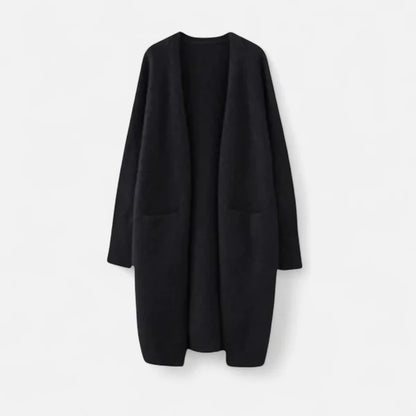 Women’s Long Open-Front Knit Cardigan for Effortless Layering