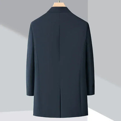 Men’s Tailored Double-Breasted Trench Coat