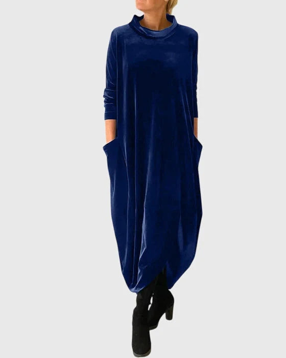 Women's Elegant Velvet Dress for Special Occasions