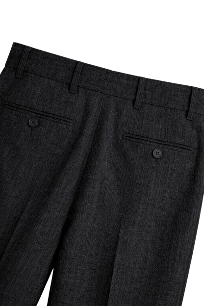 Men’s Tailored Cotton Trousers with Side and Back Pockets