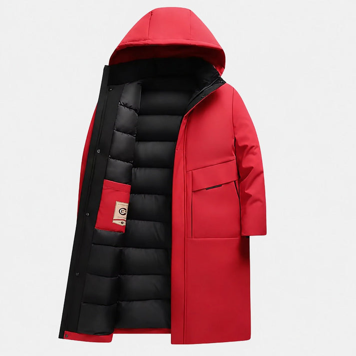 Men’s Longline Hooded Winter Parka