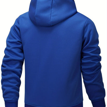 Men’s Plush-Lined Stretch Hooded Winter Jacket