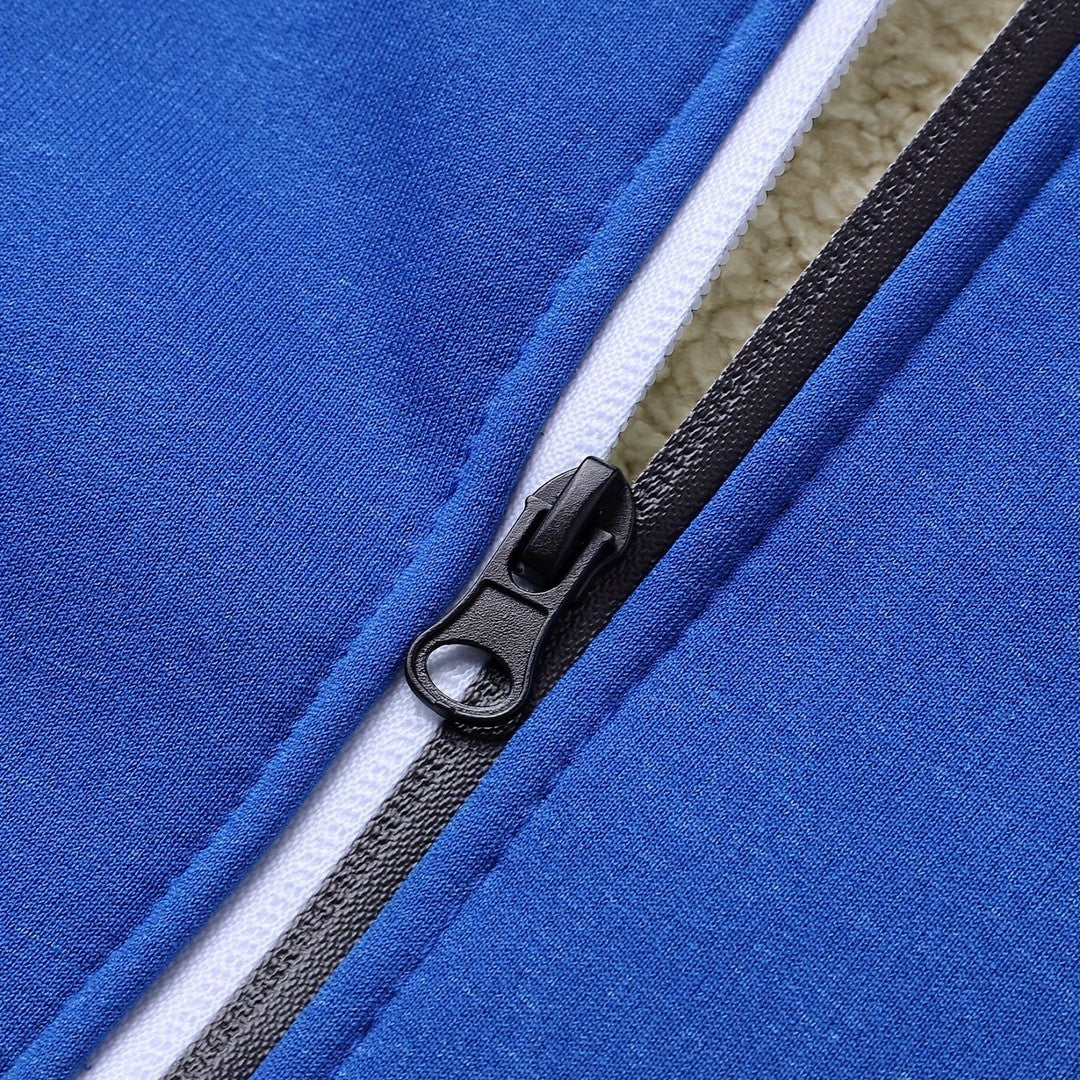 Men’s Plush-Lined Stretch Hooded Winter Jacket