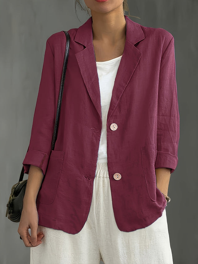 Women’s Lightweight Linen Tailored Blazer