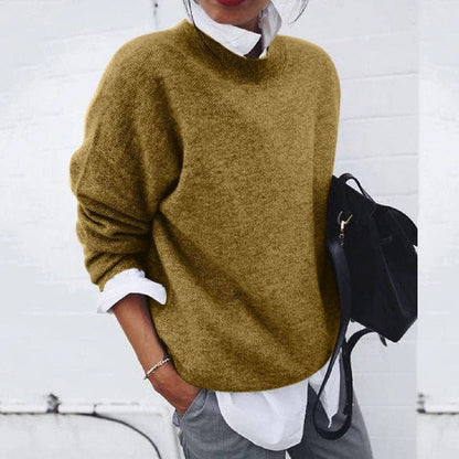 Women’s Relaxed Fit Pure Cashmere Long-Sleeve Sweater