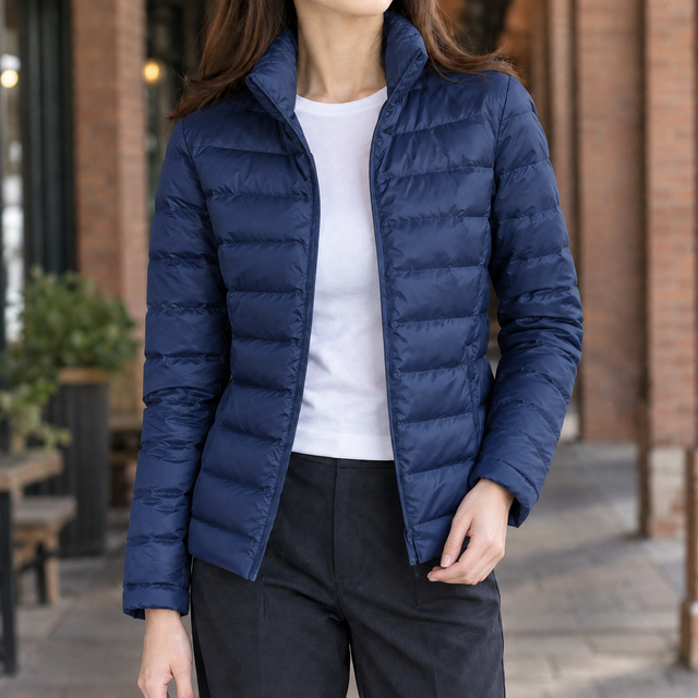 Women’s Lightweight Cashmere-Filled Quilted Puffer Jacket