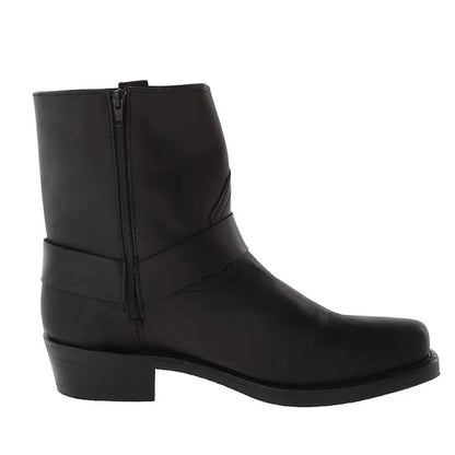 Men’s Rugged Harness Boots with Classic Buckle Strap