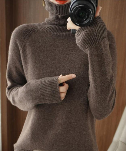 Women’s Pure Cashmere Classic Knit Sweater for Cool Weather