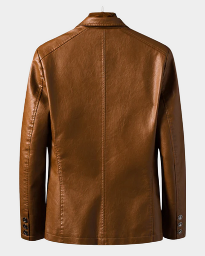 Men’s Tailored Two-Button Notched-Lapel Executive Jacket