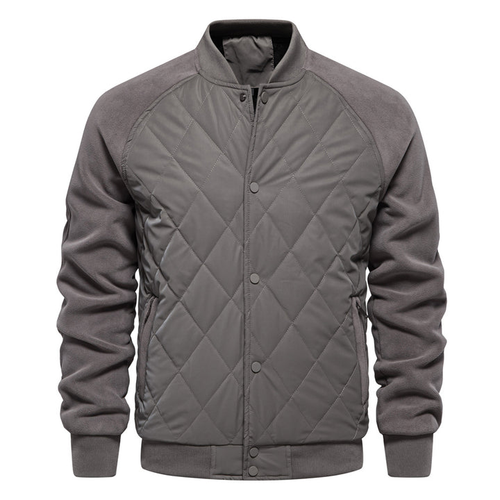 Men's Raglan Sleeve Snap-Button Bomber Coat