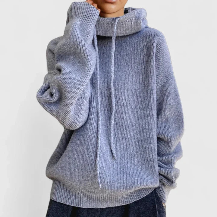 Women’s Soft Knit Pullover Hoodie Sweater for Everyday Comfort