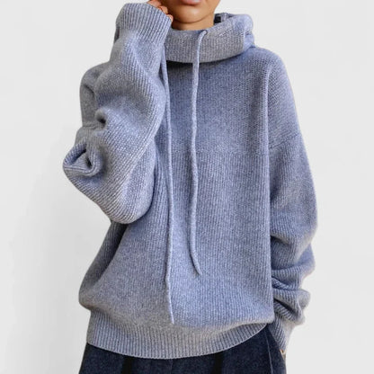 Women’s Soft Knit Pullover Hoodie Sweater for Everyday Comfort