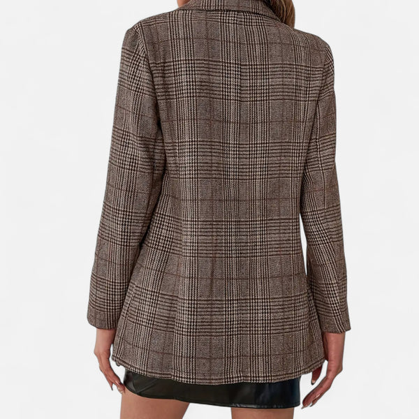 Women’s Heritage Plaid Single-Breasted Tailored Blazer