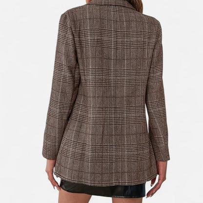 Women’s Heritage Plaid Single-Breasted Tailored Blazer