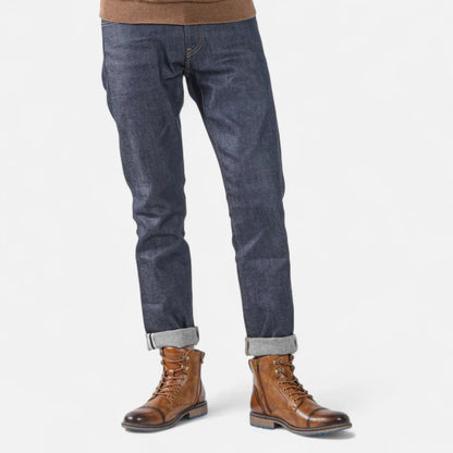 Men’s Lightweight Retro Leather-Style Boots